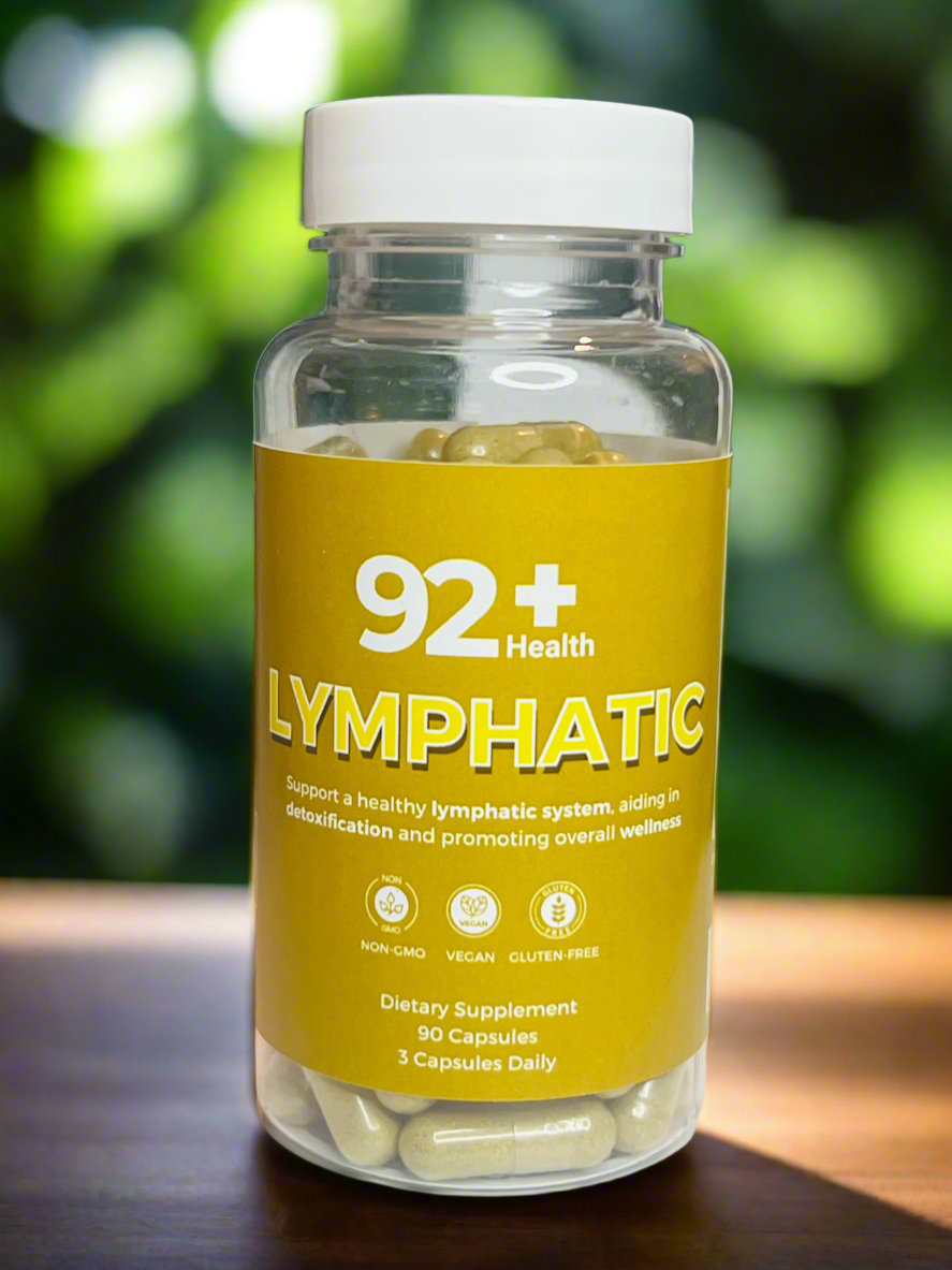 92+ Lymphatic Cleanse supports detoxification with a blend of Red Clover, Hydrangea Root, and more. Boost immunity and well-being with plant-based capsules.